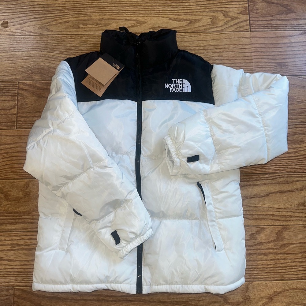 The North Face Black and White Puffer Jacket